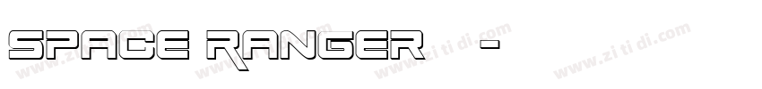 Space Ranger字体字体转换